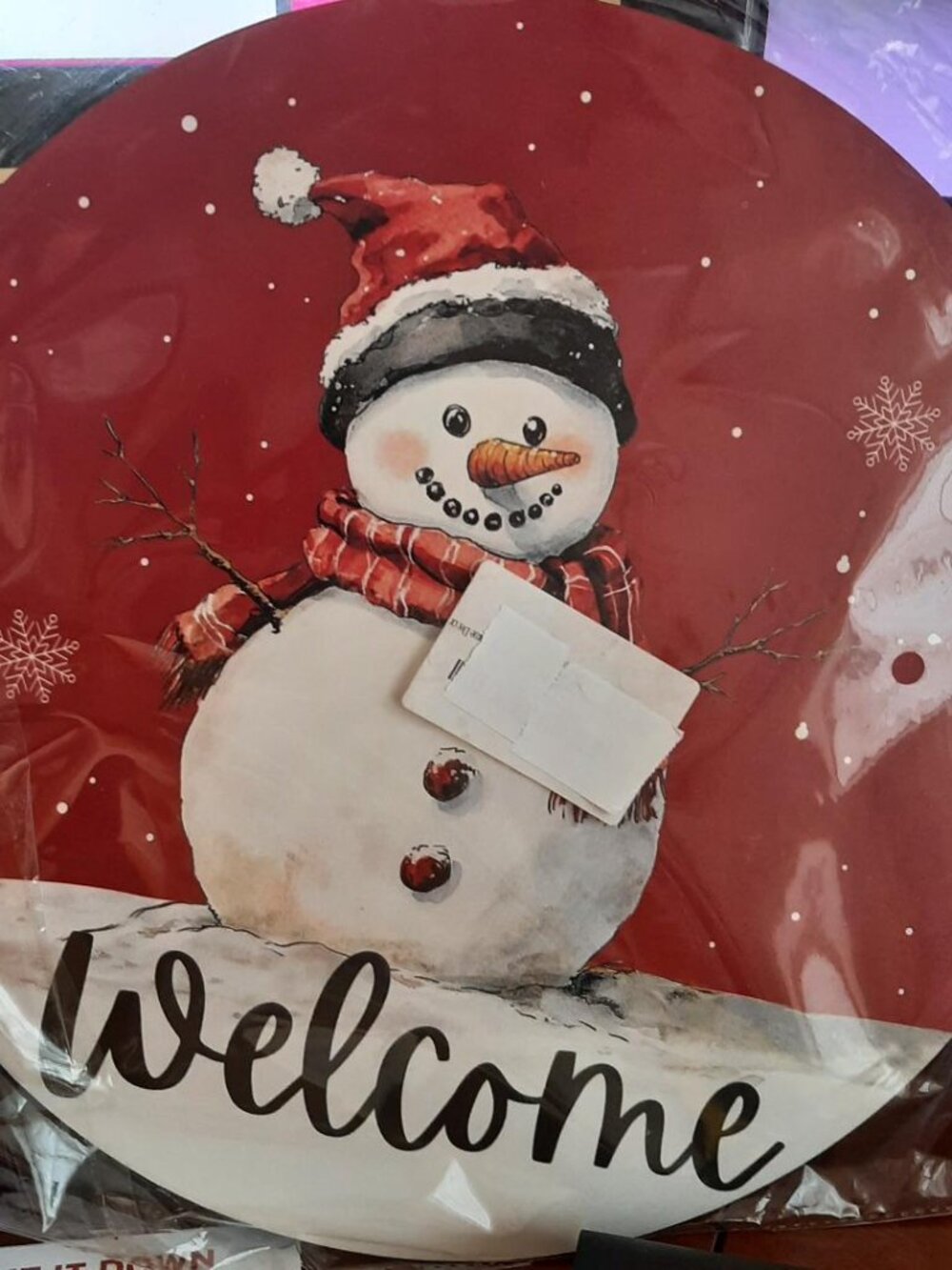 NEW ! Snowman Decor Christmas Door Decorations Winter For Home